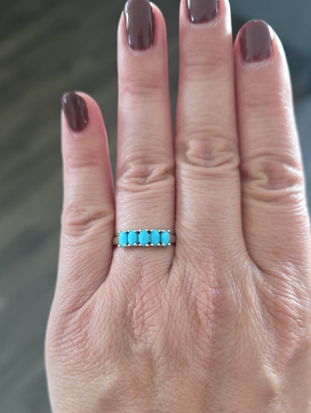 NEW Sterling Silver Sleeping Beauty Turquoise Ring